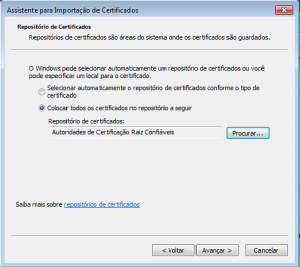 Importar Certificado